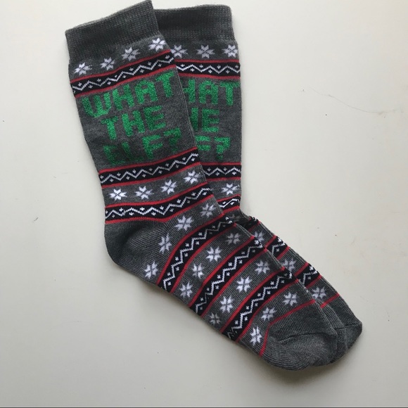 Forever 21 Accessories - NWOT “what the elf” funny christmas socks